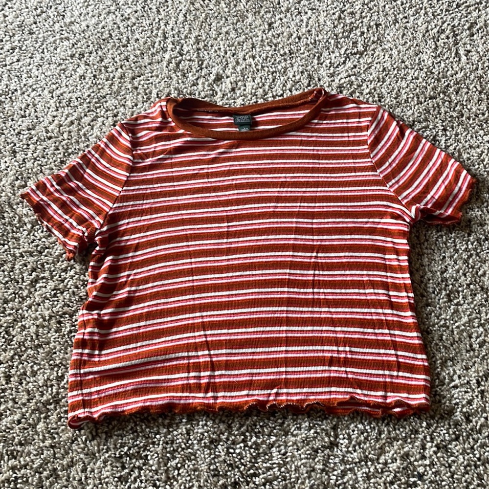 Wild Fable Cropped Ribbed Shirt